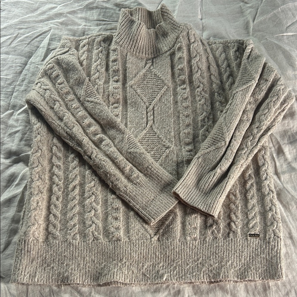 Calvin Klein Light Gray Turtleneck Sweater